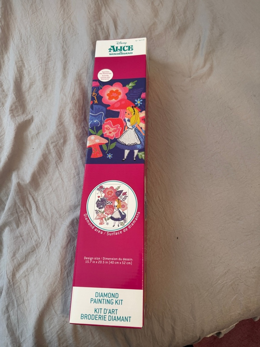 Disney Alice in Wonderland Diamond Painting Kit - Fuchsia & Navy